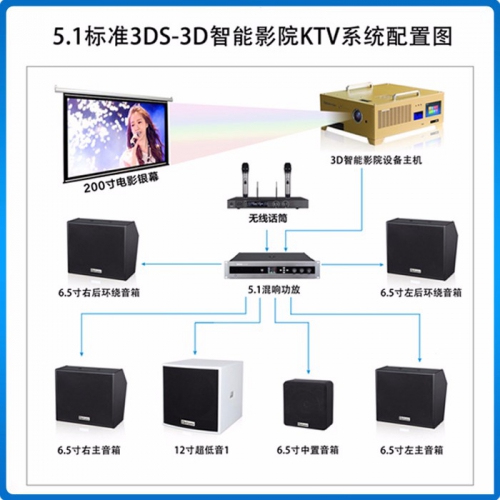 710公海/Beismy BMK5.1标准3DS-3D智能影院KTV音响系统