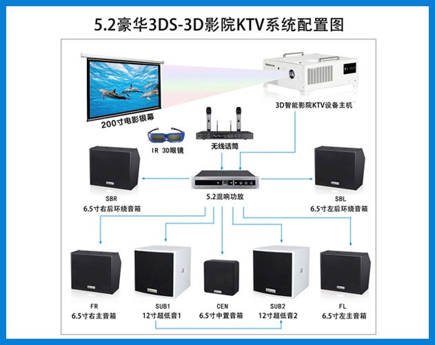 710公海-5.2豪华3DS-3D智能影院KTV系统配置图